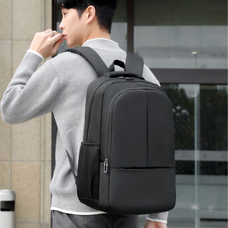 Cross-Border Wholesale Large-Capacity Backpack, High-End Computer Bag 16inch Women's Simple Commuter Versatile Travel Backpack Men