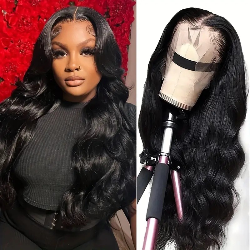 European American Fashion Front Lace Wig African Big Wave Curls Synthetic Clip-in Average Size Body Wave Long Short Medium Length Hair_voghion.com