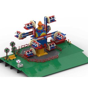 Cross-Border Moc-125626 Playground Model Street View 1459 Particle Number Toys Gifts