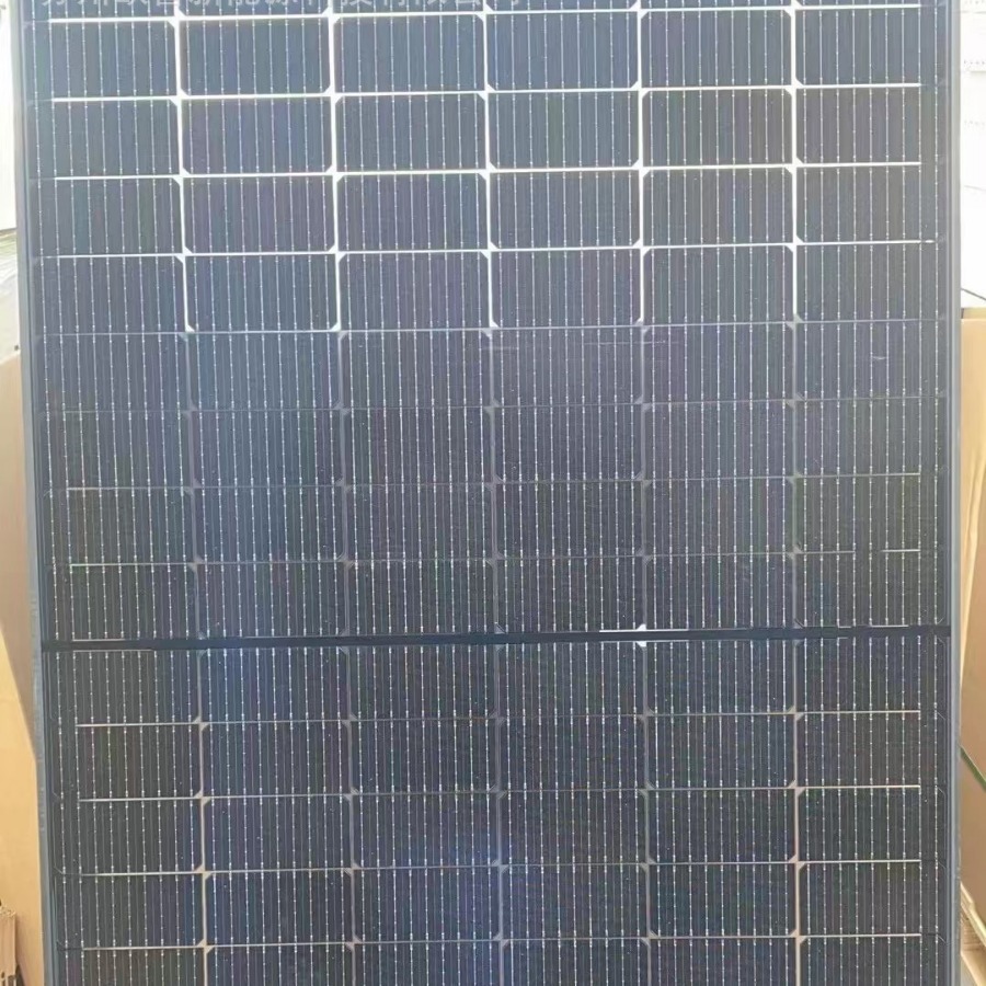 东磁B级全黑光伏板半片单晶365W-370W双玻透光太阳能电池板组件