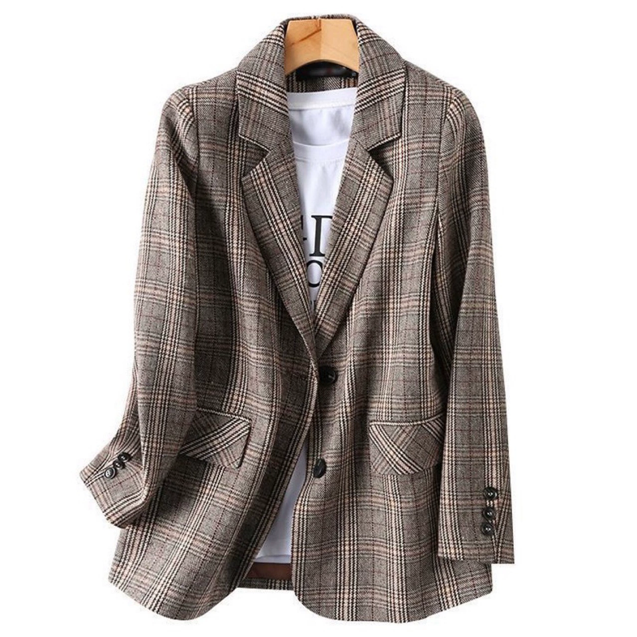 Autumn classic suit jacket, British style, oversize