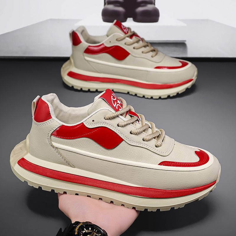 Zapatos de hombre 2026 primavera nuevos zapatos transpirables de alto nivel bajo zapatos de estilo general de moda zapatos elevados zapatos deportivos casuales