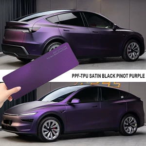 Axxpel Satin Black Pinot Purple TPU avtomobil boya rəng dəyişdirmə filmi PPF