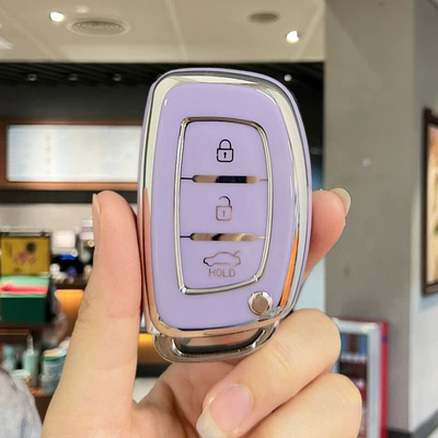 Suitable for Beijing Hyundai Key Car key bag - modern-a-charming-purple-single-shell