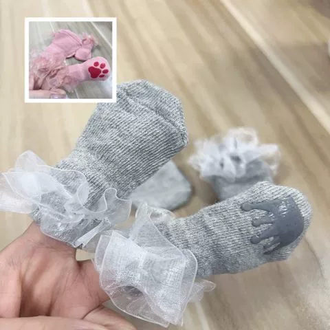 Собачьи носки анти-грязные носки Нескользящие носки для домашних животных