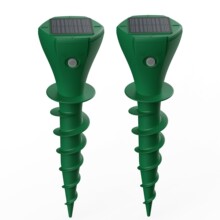 现货IP65防水螺旋易安装器 太阳能充电萤火虫灯驱赶器 驱地鼠器