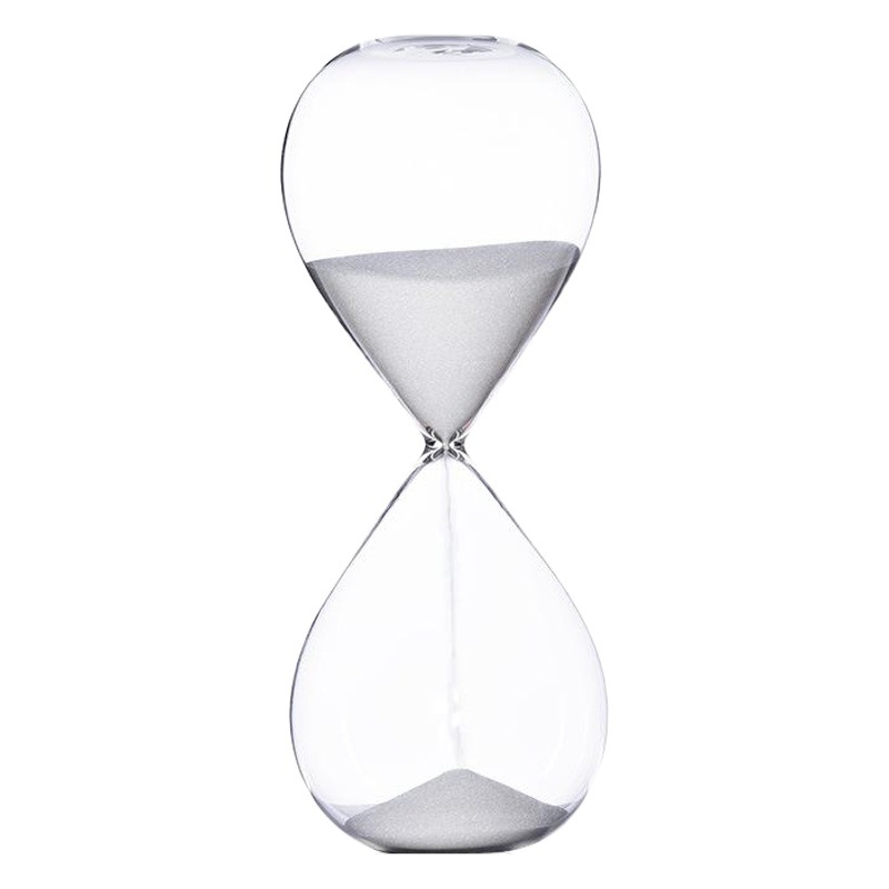 Media hora reloj de arena temporizador 5/30/60 minutos personalidad creativa vidrio decoración Ventas Directas la fábrica