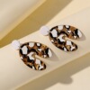 Three dimensional fashionable acrylic earrings, European style, 3D