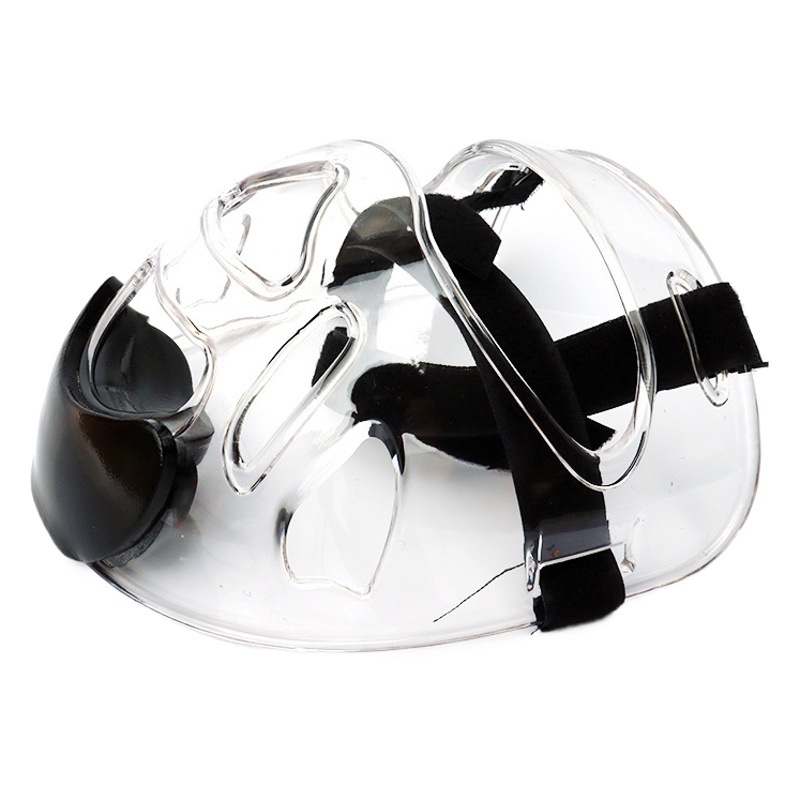 Taekwondo mask transparent helmet mask karate head mask removable face protection face position face protection cover