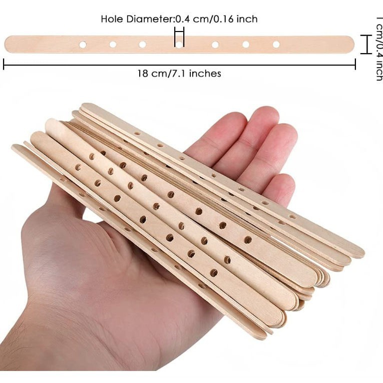 7 agujeros fijador de núcleo de cera de 4 mm abrazadera de madera de diámetro de agujero de cera de banano herramientas DIY siete agujeros mecha de madera abrazadera de palo
