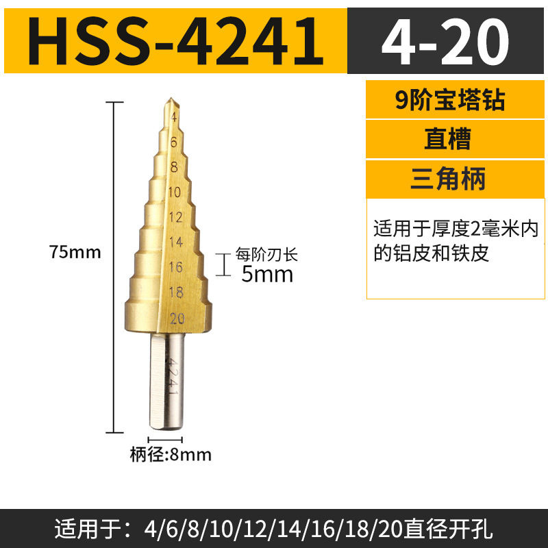 含钴宝塔型钻头高硬度金钢不锈钢板打孔钻铁专用钻头万能开扩孔器|undefined