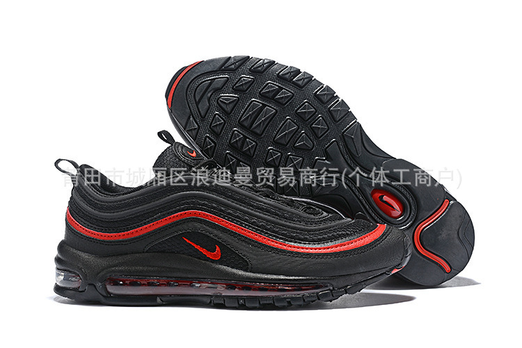 外贸纯原air max97气垫鞋减震透气轻便防滑增高软底男女跑步鞋|undefined