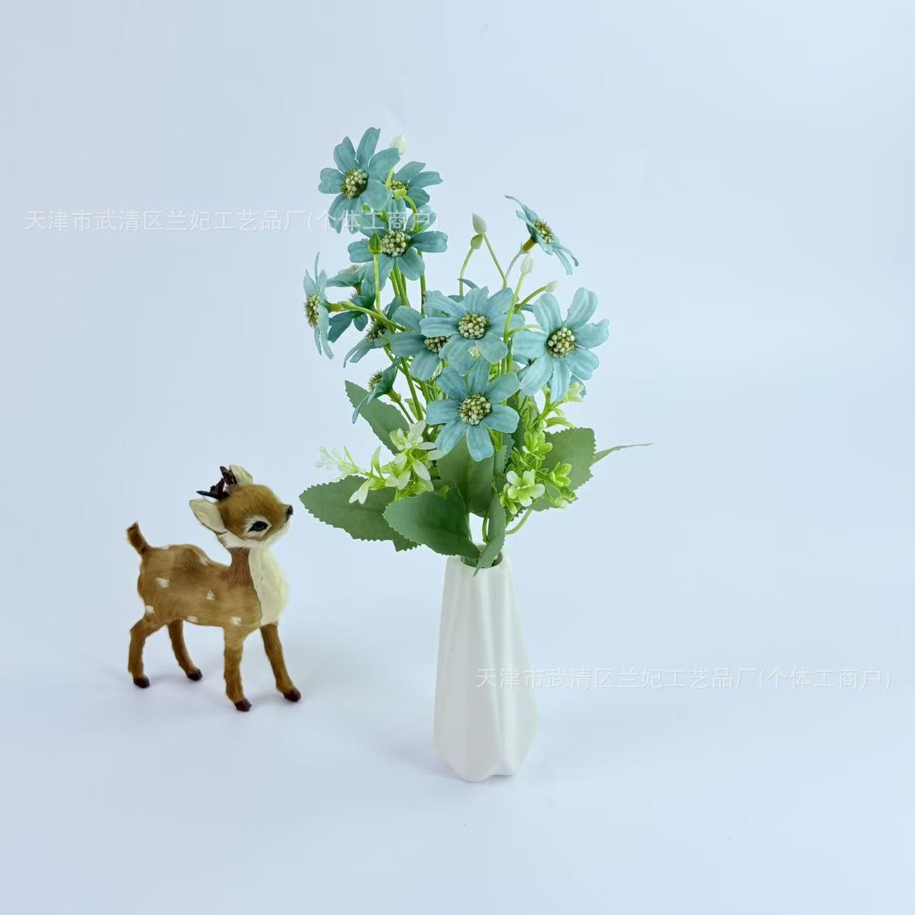 Ramo de Margaritas Artificiales de Flor de Seda para Decoración del Hogar image 7