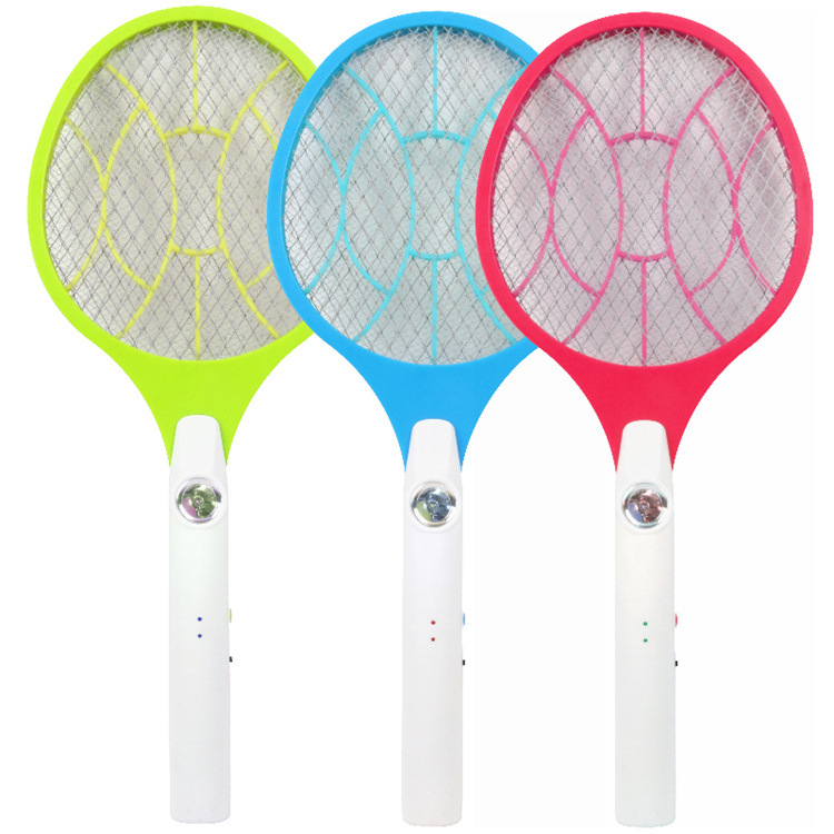 New cross-border rechargeable household electric mosquito swatter automatic mosquito trap electric net swatter wholesale fly swatter with LED luminous light