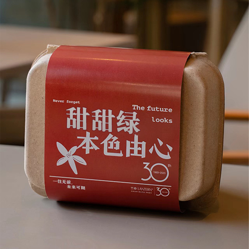 纸浆盒可全降解环保首饰盒礼物盒纸浆模塑网红复古包装甘蔗渣