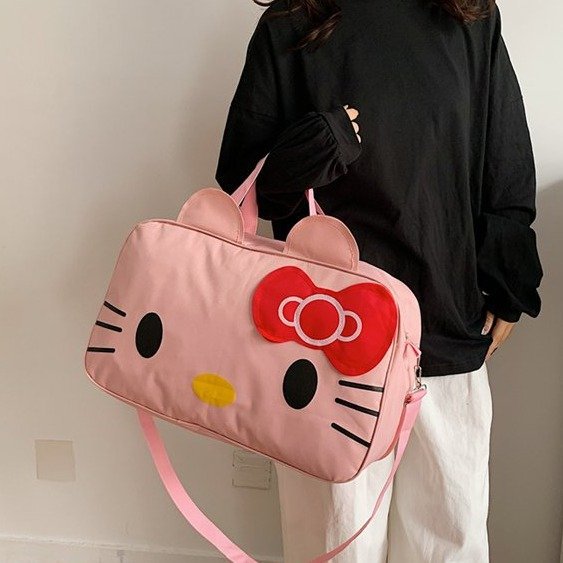 Nueva bolsa de viaje de gran capacidad Oxford caricatura linda bolsa de almacenamiento para viajar bolsa de hombro bolsa de mano