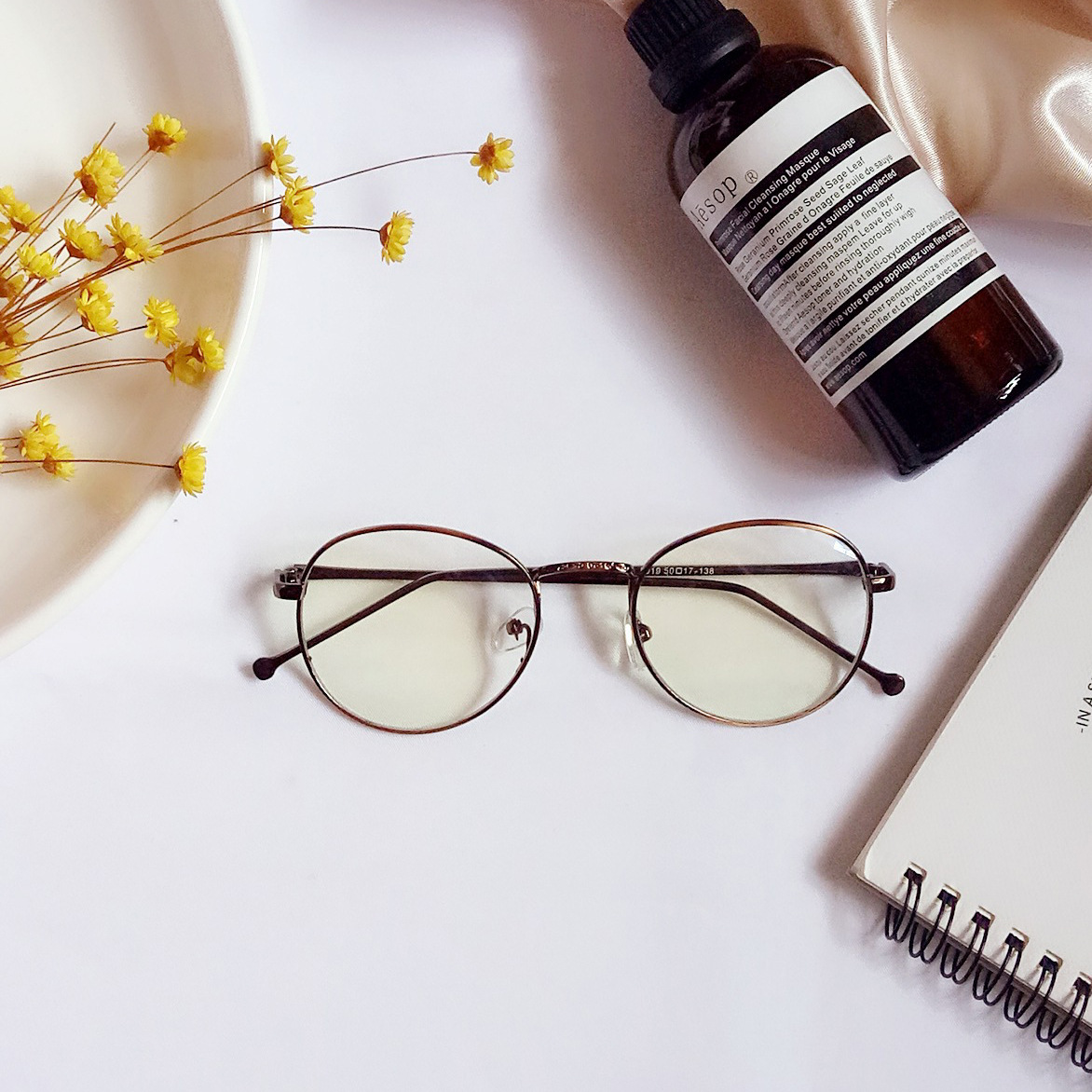 新款文艺细框复古圆形镜框 潮男女全金属框架 可配近视平光镜|ms