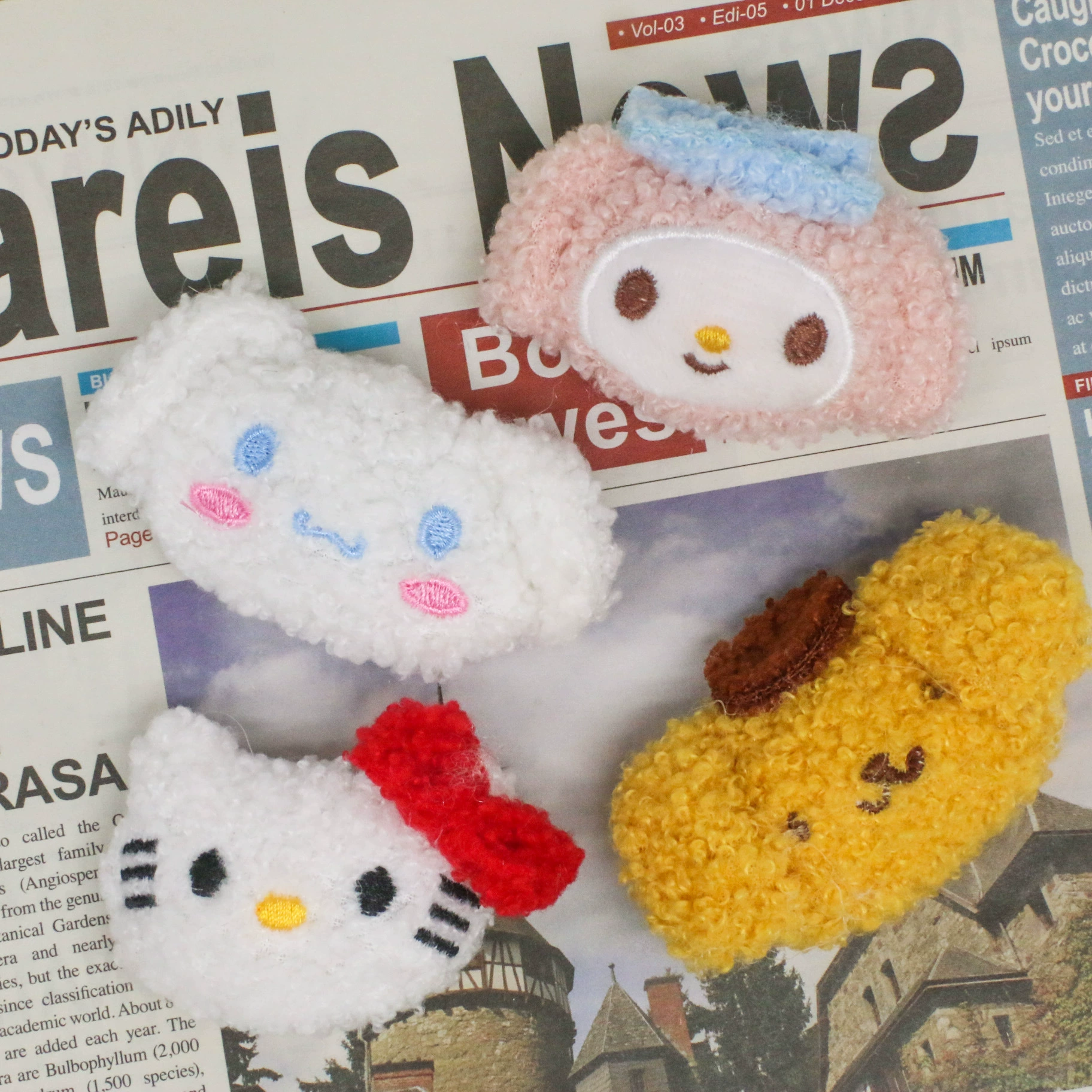 Hello Kitty, картина-брошь, сумка, булавка, аксессуары