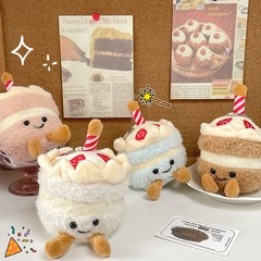 かわいいシミュレーションケーキぬいぐるみ誕生日プレゼントぬいぐるみケーキ人形人形卸売り