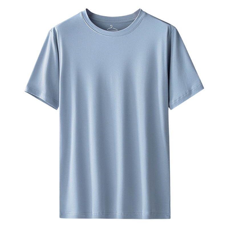 Agua suave Tencel algodón primavera y verano pijamas de los hombres pantalones cortos de manga corta antibacterianos crudos de los hombres ropa exterior ropa de hogar de los hombres al por mayor