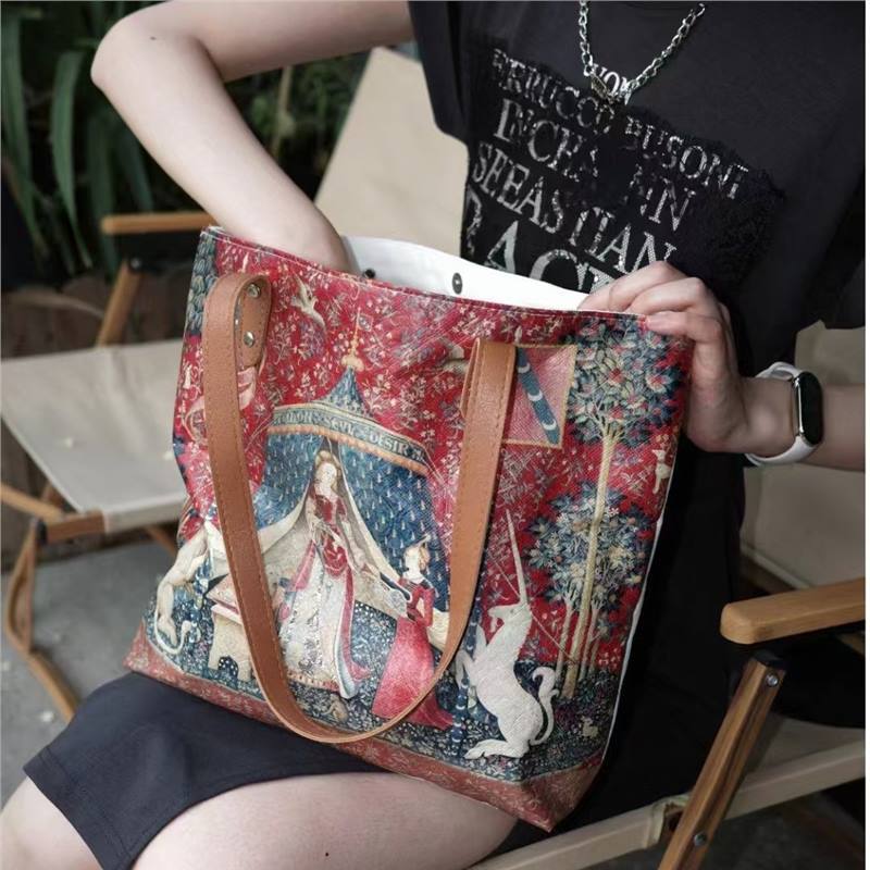 杜邦纸袋定 制印logo可水洗撕不烂复古手提袋创意环保文创单肩包