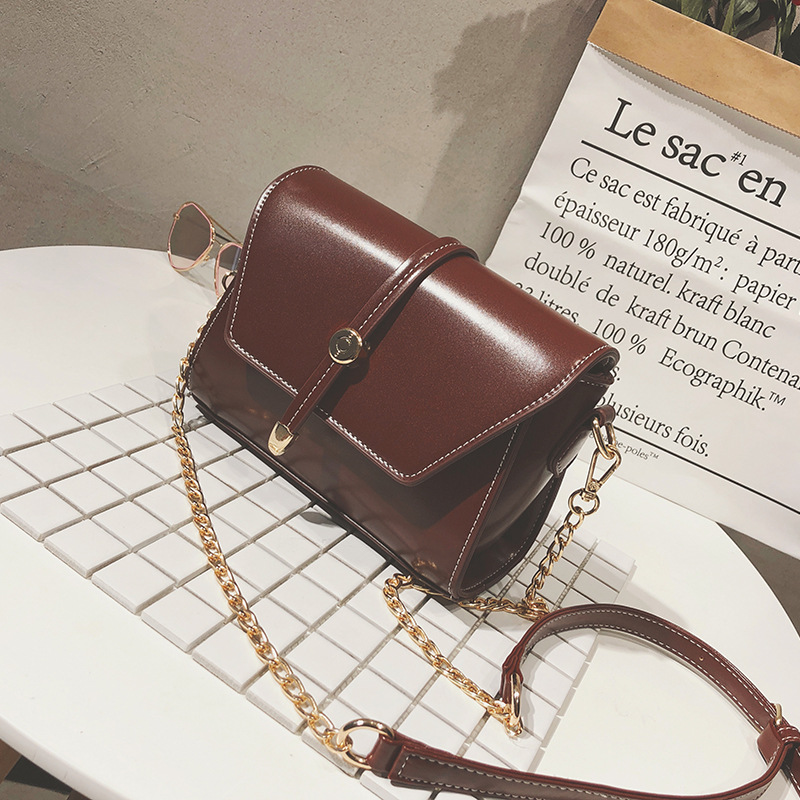 Borsa piccola retrò per le donne 2024 autunno e inverno alla moda in stile coreano borsa a tracolla foresta semplice trama catena tracolla piccola borsa quadrata_voghion.com