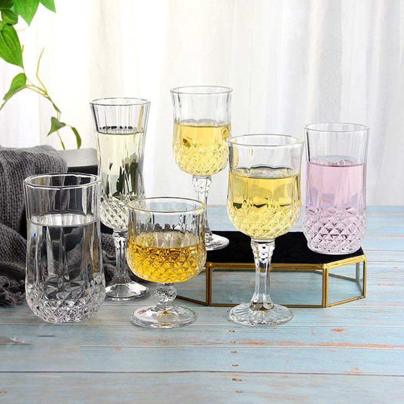 Jinbaijia estilo simple vino tinto copa de verano vino champán Copa whisky cóctel de vidrio