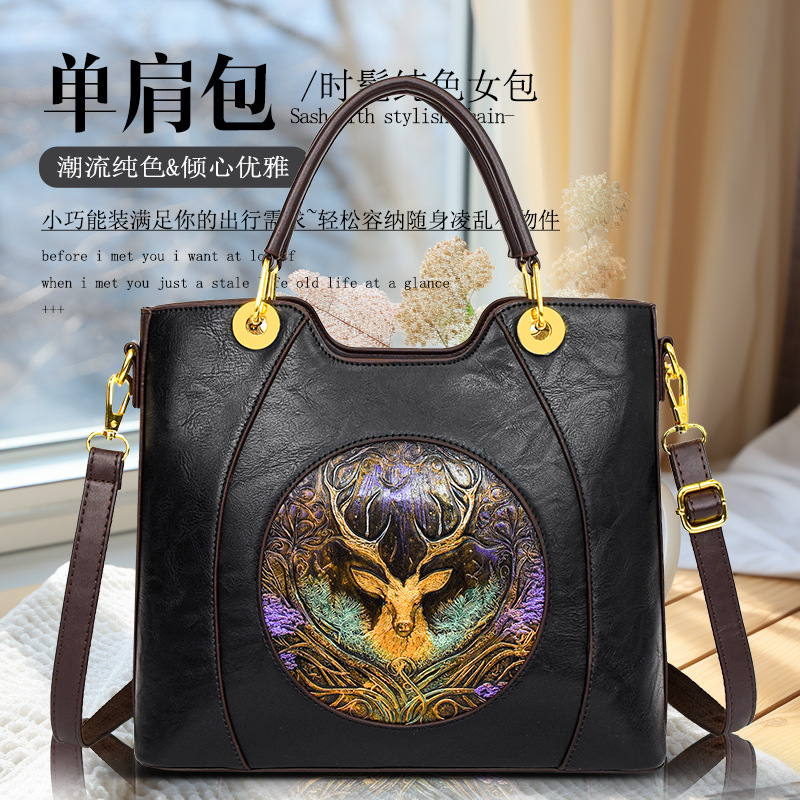 2023 Invierno nueva bolsa de mensajero de hombro portátil de estilo europeo y americano fresco de la moda de comercio exterior transfronterizo