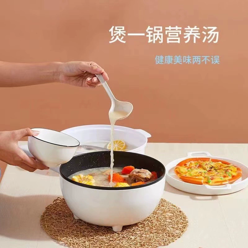 Электрическая wok-машина с механическим управлением, 26 см, двухслойная, универсальная электрическая сковорода, многофункциональная бытовая, общежитие, жарка