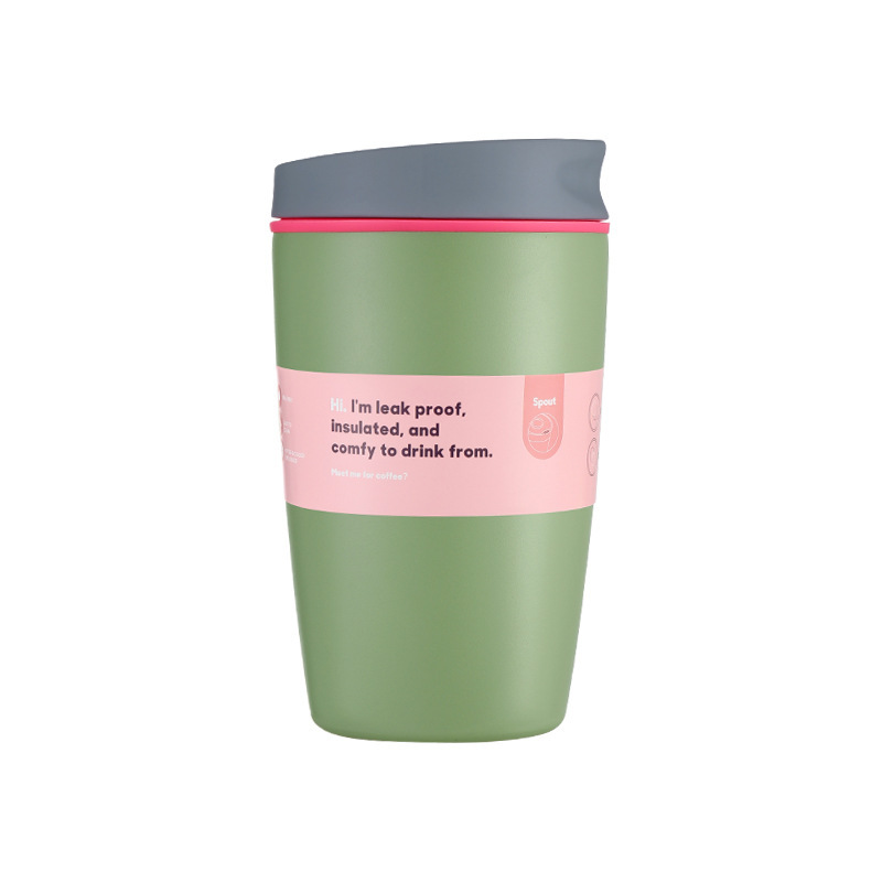 亚马逊新款简约9代咖啡杯不锈钢保温杯双层真空家用办公水杯子