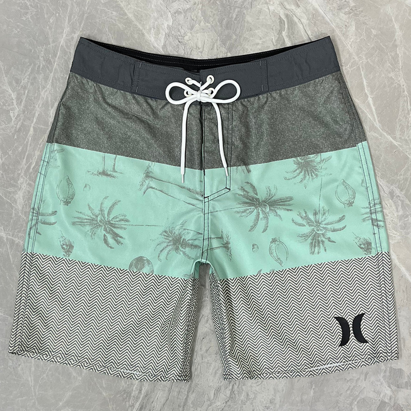 Hurley Quick-drying Beach Pants Men's Fitness Sports Shorts Water-repellent Elastic Seaside Hot Spring Swimming Trunks