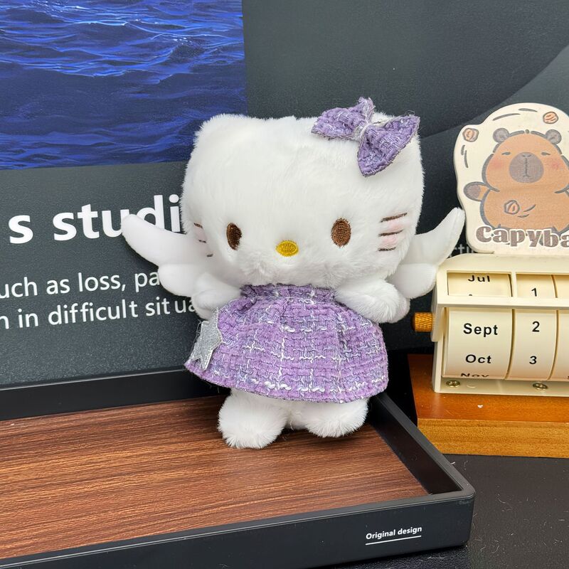 漫画水泳リングキティペンダントぬいぐるみかわいい新しいハローキティスクールバッグペンダントキーホルダー人形|undefined