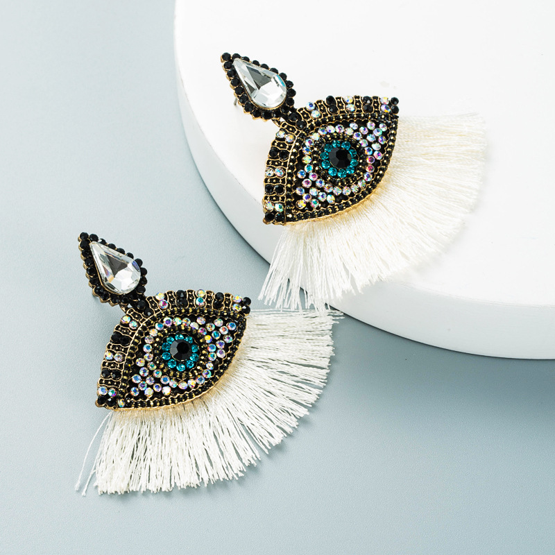 19g Weight Artificial Gemstones Inlay Material Earrings Classification Housewarming, Anniversary, Business, Wedding, Travel, Birthday, Festival Occasion Alloy Material Round Pattern Women'S Gender Diamond Design Fashion Style Coffee, Rose Red, White, Pink, Red, Green, Black Color Fashion Round Diamond Alloy Artificial Gemstones Earrings 5