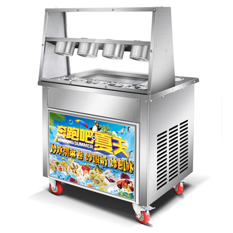 Commercial Multifunctional Fried Ice Porridge Machine Fried Milk Fruit Machine Fried Ice Cream Roll Machine