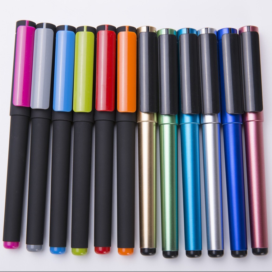 Nuevo bolígrafo publicitario personalizado LOGO bolígrafo de agua de carbono bolígrafo neutro personalizado bolígrafo de código QR bolígrafo de firma de agua