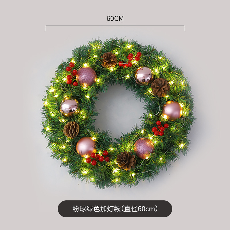 Amazon popular guirnalda de Navidad ratán 40/50/60cm decoración de Navidad Garland decoración escena diseño