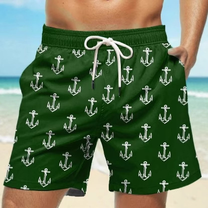 Summer small fresh style men's 3D digital printed casual entertainment sportswear wholesale