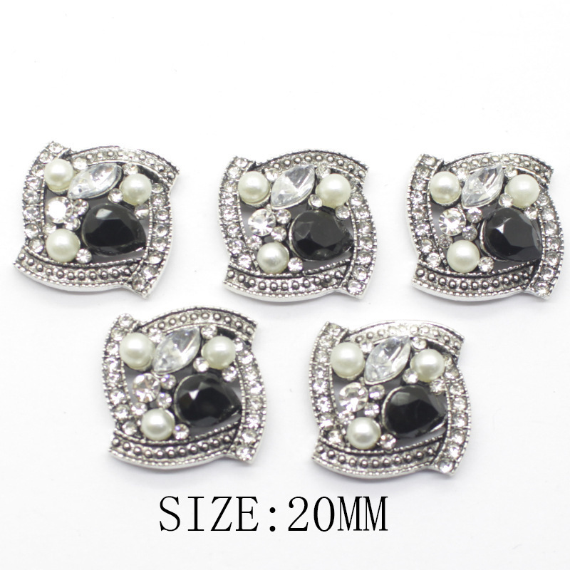 Vintage Perlen Strass Blumen Brosche Damen Legierung Accessoire_voghion.com