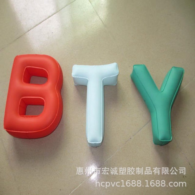 厂 家定 做PVC充气字母 生日装饰字母广告礼品派对充气字母广告