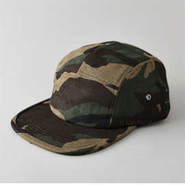新款迷彩平檐五片棒球帽男女同款时尚休闲百搭酷帅遮阳鸭舌帽子潮
