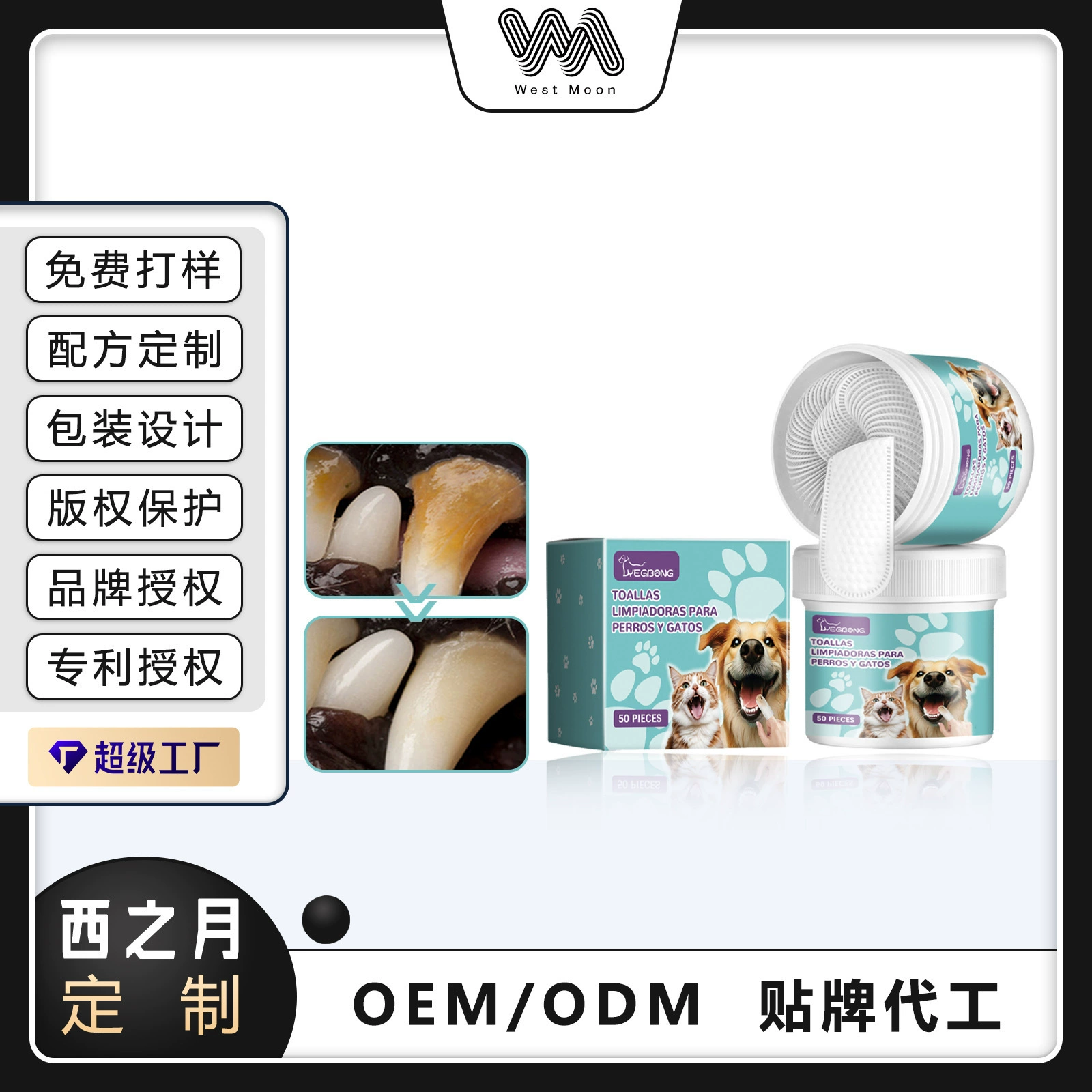 YEGBONG Кошки и собаки чистят зубы, чистят зубы