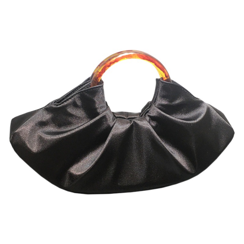 Estilo de celebridad de Internet 2023 nuevo bolso de nicho bolso de mano de mujer bolsa de nube de seda plisada cena verano bolso de mujer