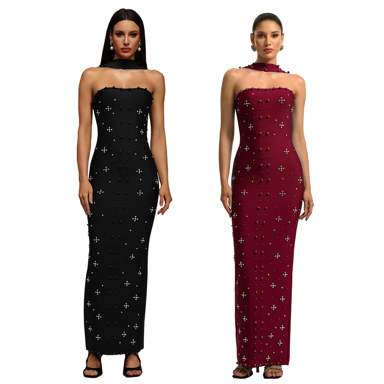 C7625 Aliexpress transfronterizo Amazon Europa y América de moda moda femenina temperamento elegante bolsas de diamantes calientes vestido de pecho