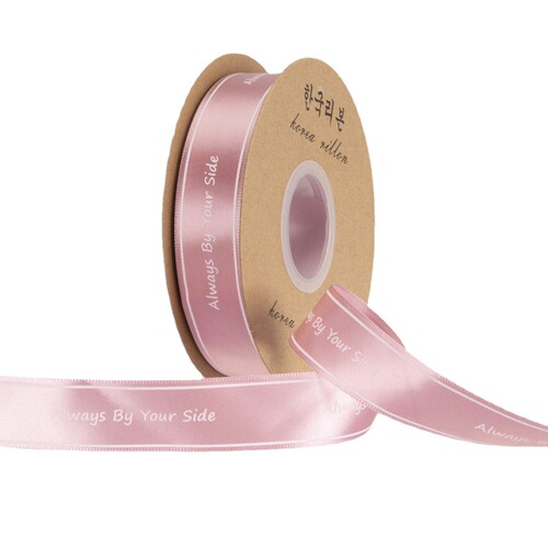 2.5cm Assorted Floral Print Satin Ribbon Always Packaging Gift Cake Letter Print Embroidery Satin Ribbon Polyester