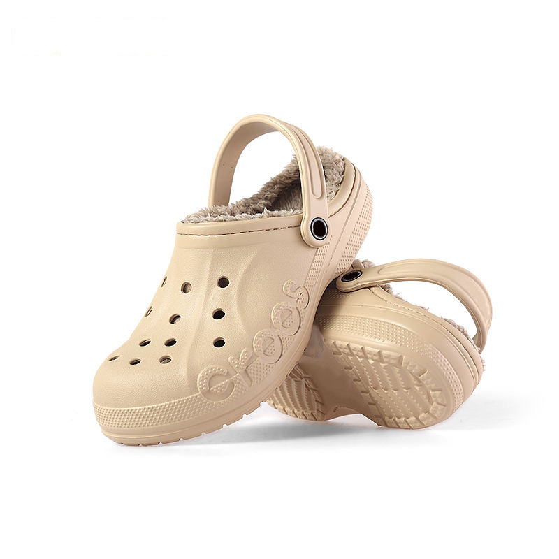 Crocs Star Beiyun Cloud Fluffy Slippers, Men's and Women's Autumn and Winter Slippers for Outdoor Wear Wholesale