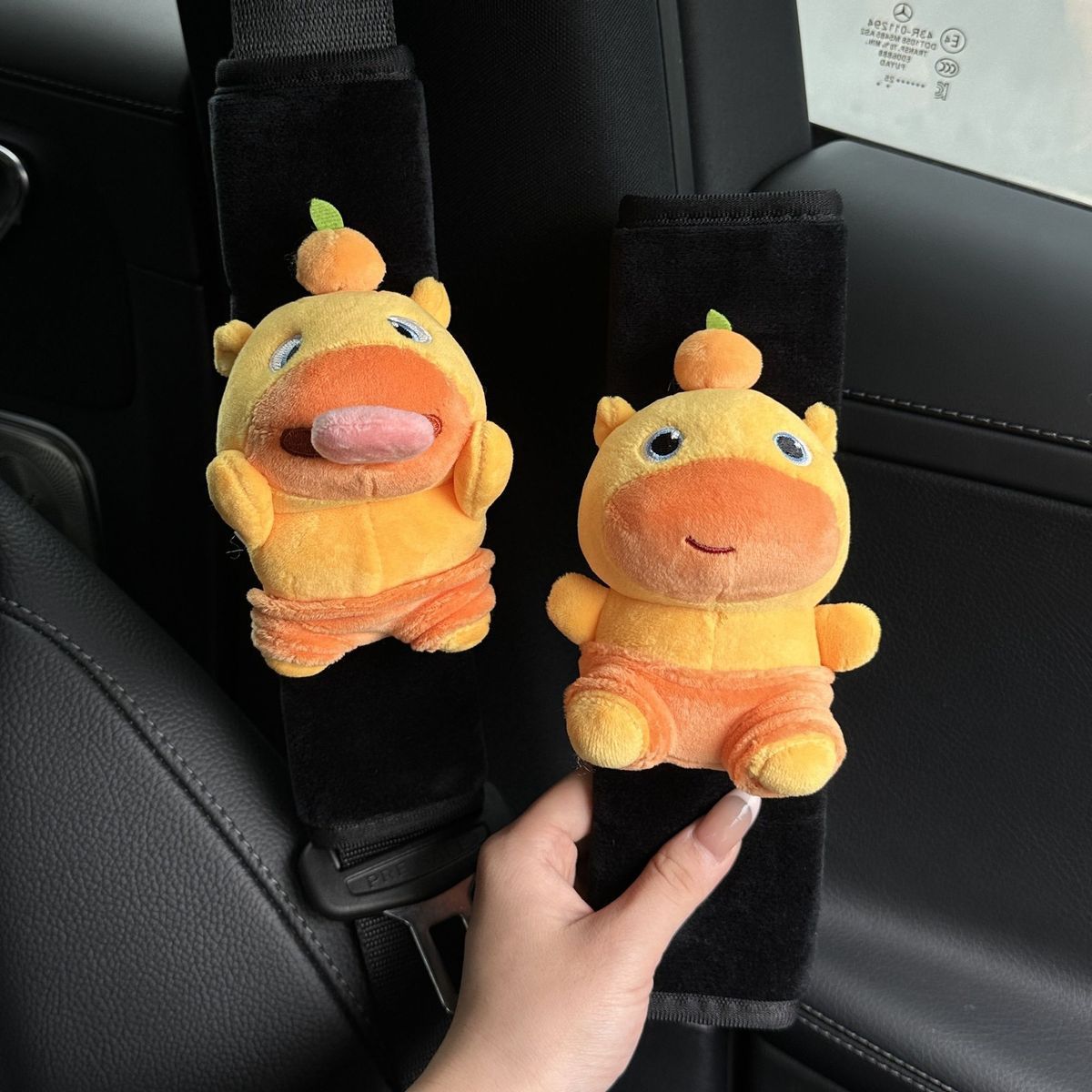 Capybara Lulu Car Seatbelt Shoulder Pad Car Seatbelt Cover Car Interior Decoration Anti-Neck Strain