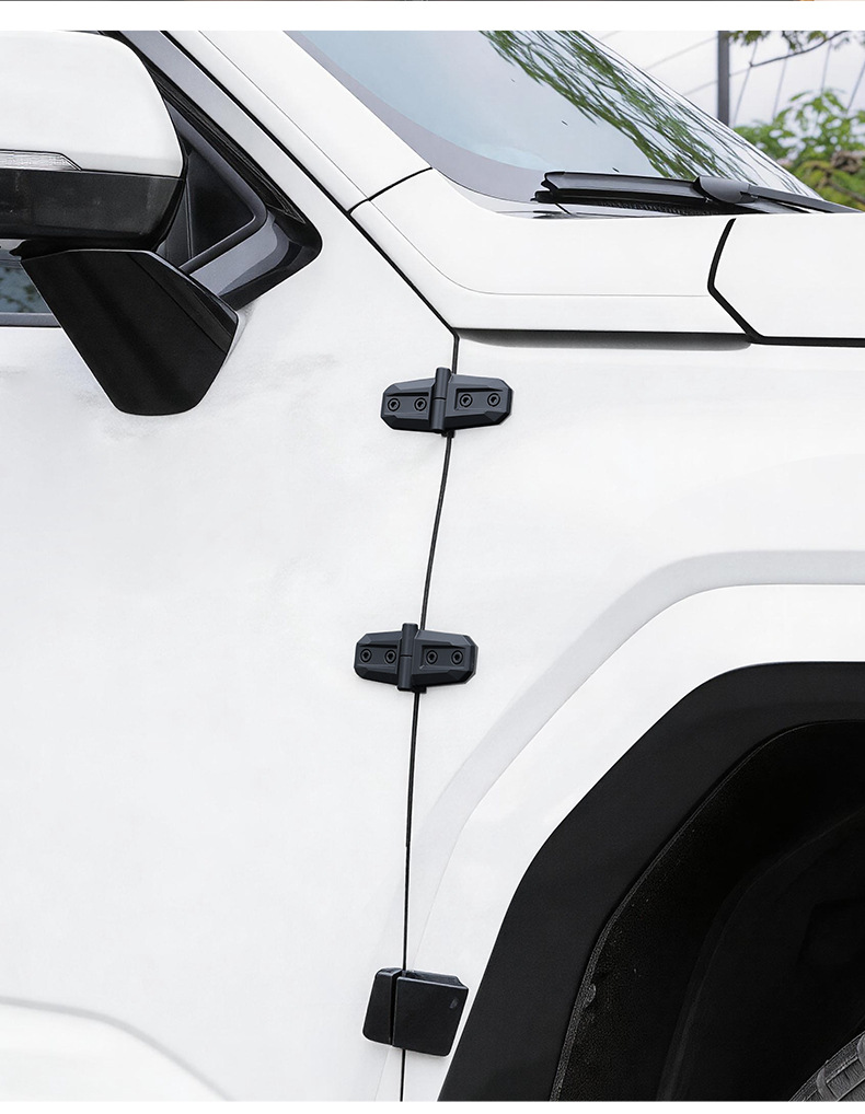 Cross-Border Hard-Style Car Door Trim Strips, Off-Road Style Exterior Modification, Car Door Hinges, Hood Hinge Decorative Stickers