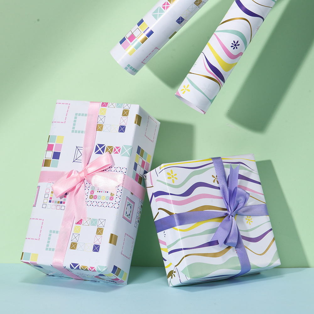 Transfronterizos Amazon nuevo papel de impresión de embalaje de regalo de regalo de cumpleaños diy regalo embalaje de papel al por mayor