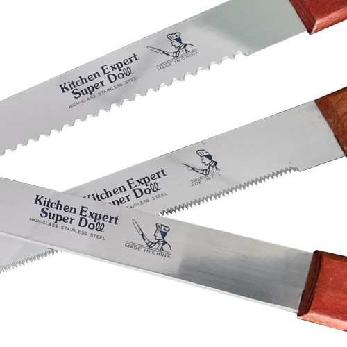 Baking cake knife for cake shop specialized knife cake reverse serrated knife coarse tooth knife fine tooth knife baking handle knife