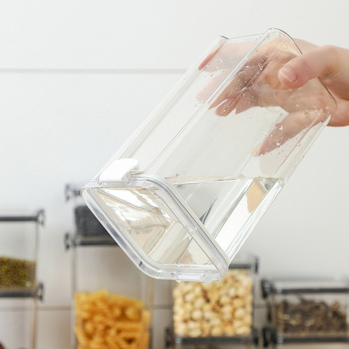 Sealed cans for grains, kitchen storage, snacks, dry goods, tea storage cans, food-grade transparent plastic cans and boxes